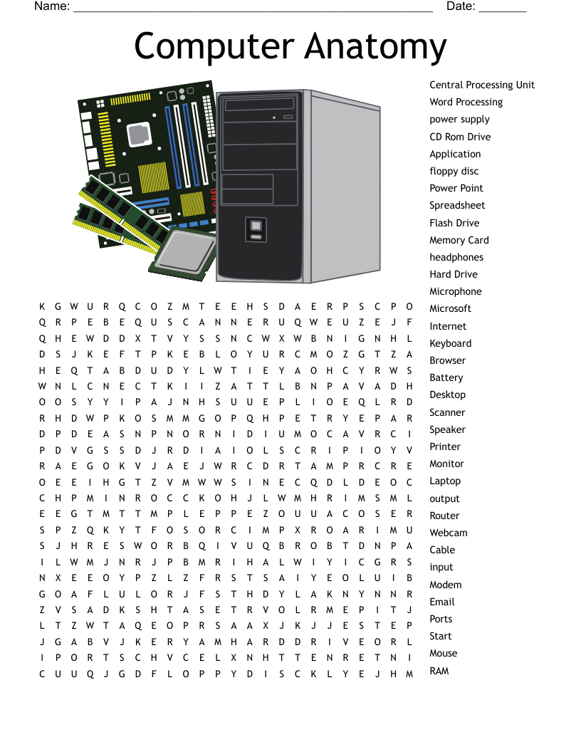 Module 1 Computer Terms Word Search WordMint