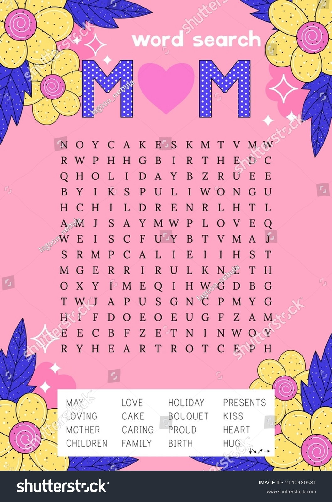 Word Search Printable Dltk
