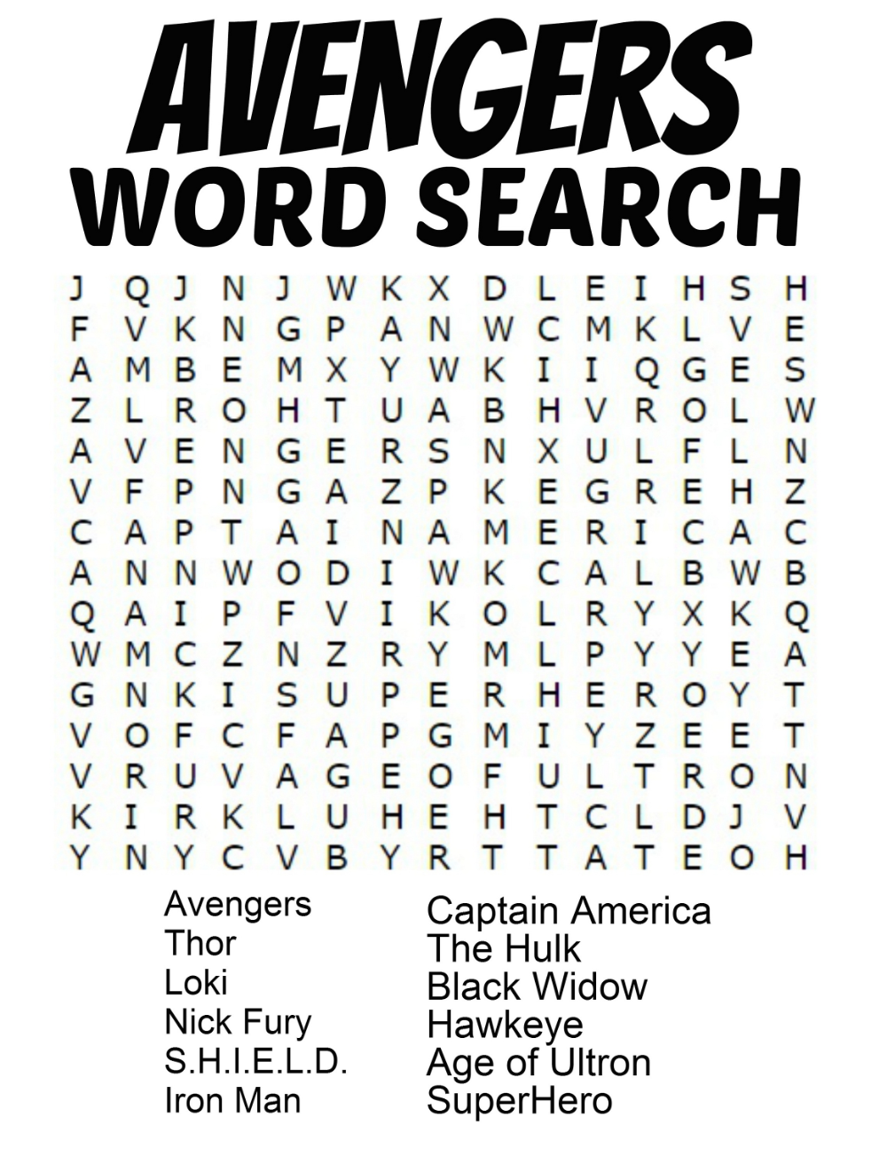 Free Printable Movie Word Searches Free Printable Movie Word Searches