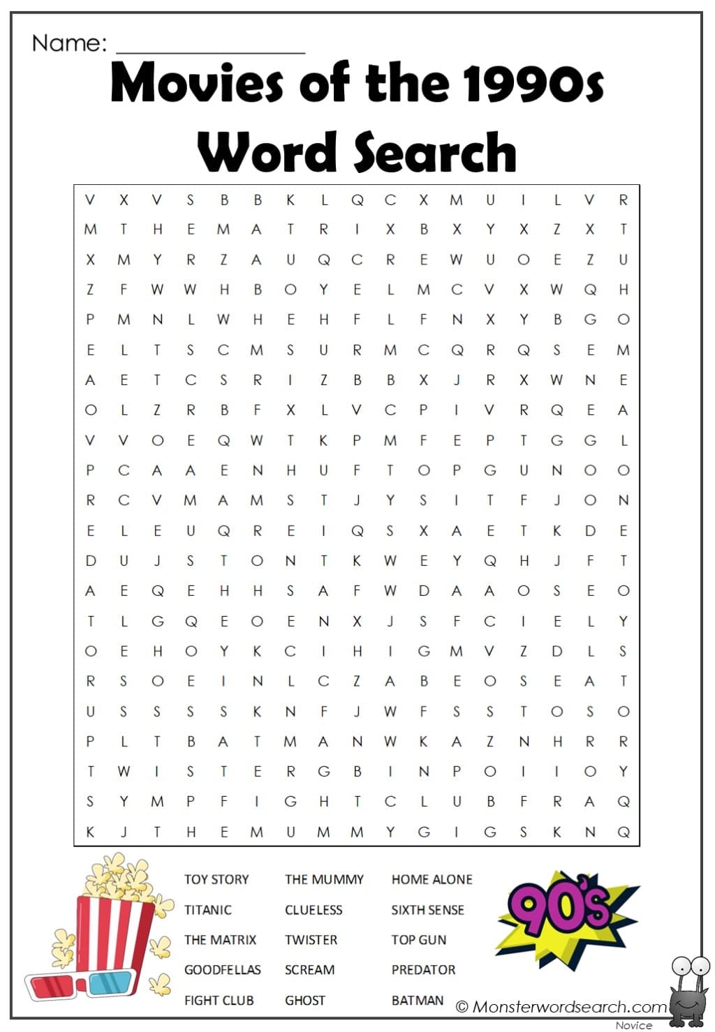 Old Western Movies Word Searches Printable