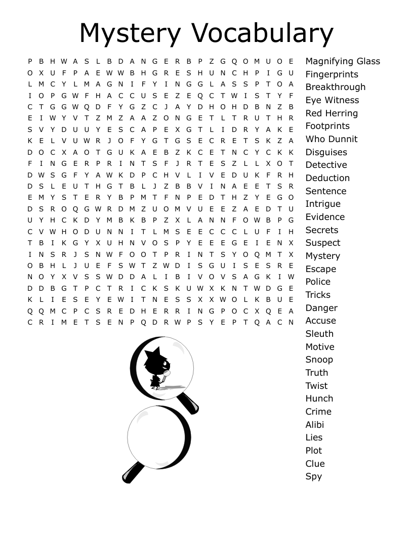 Mystery Word Search WordMint