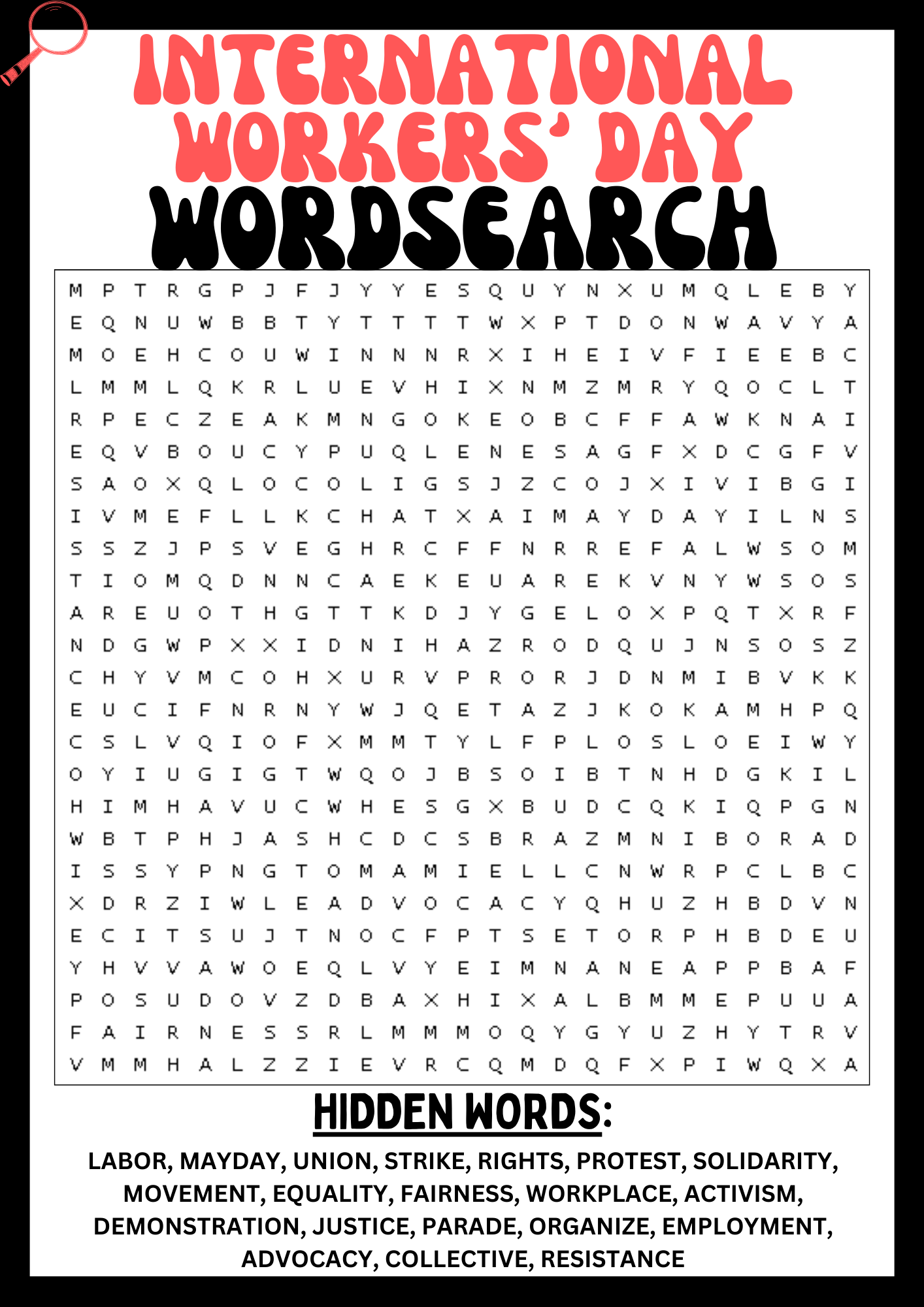 NATIONAL HAMBURGER DAY Wordsearch Puzzle Worksheet Printables 