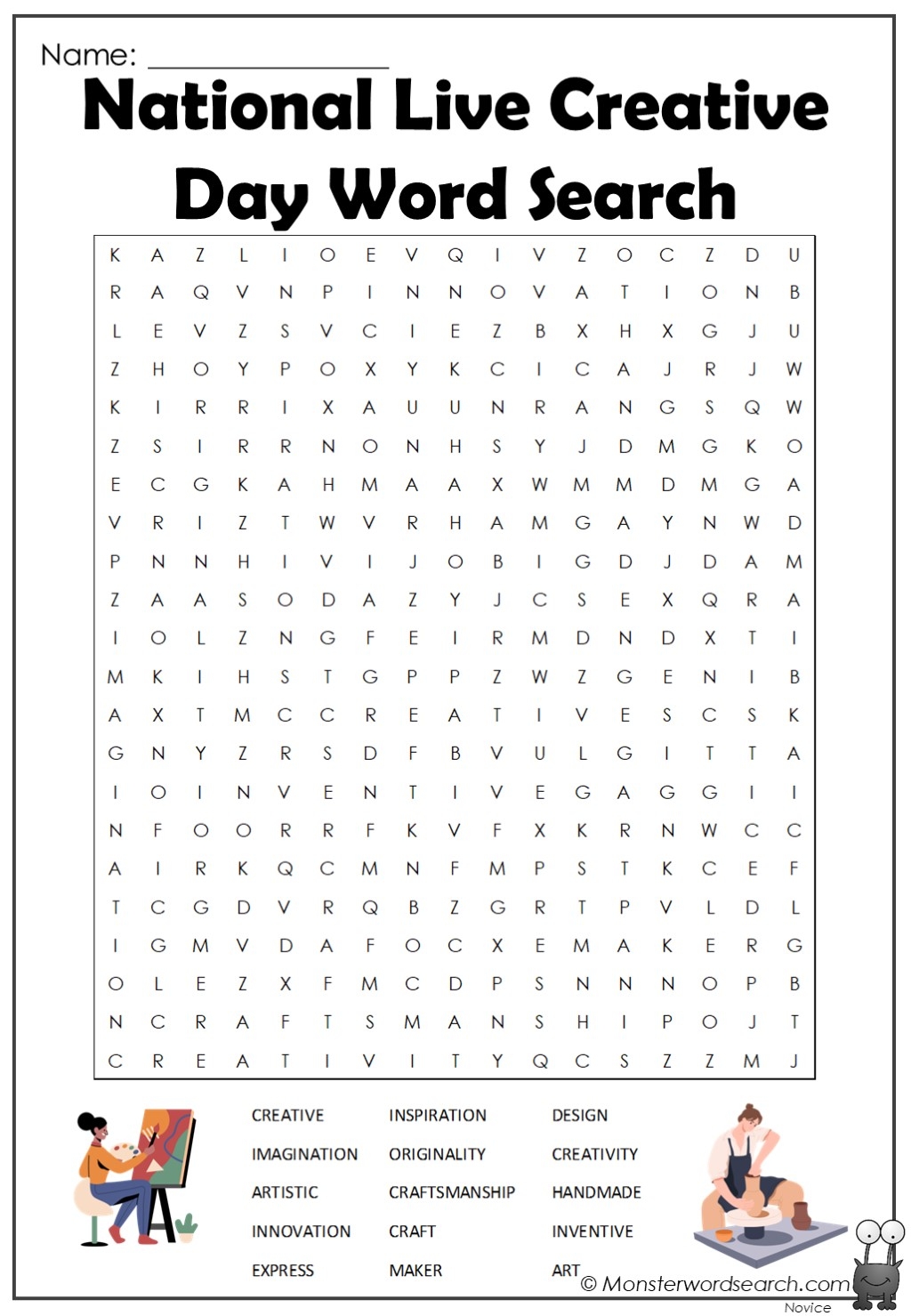 Language Arts Word Search Printable