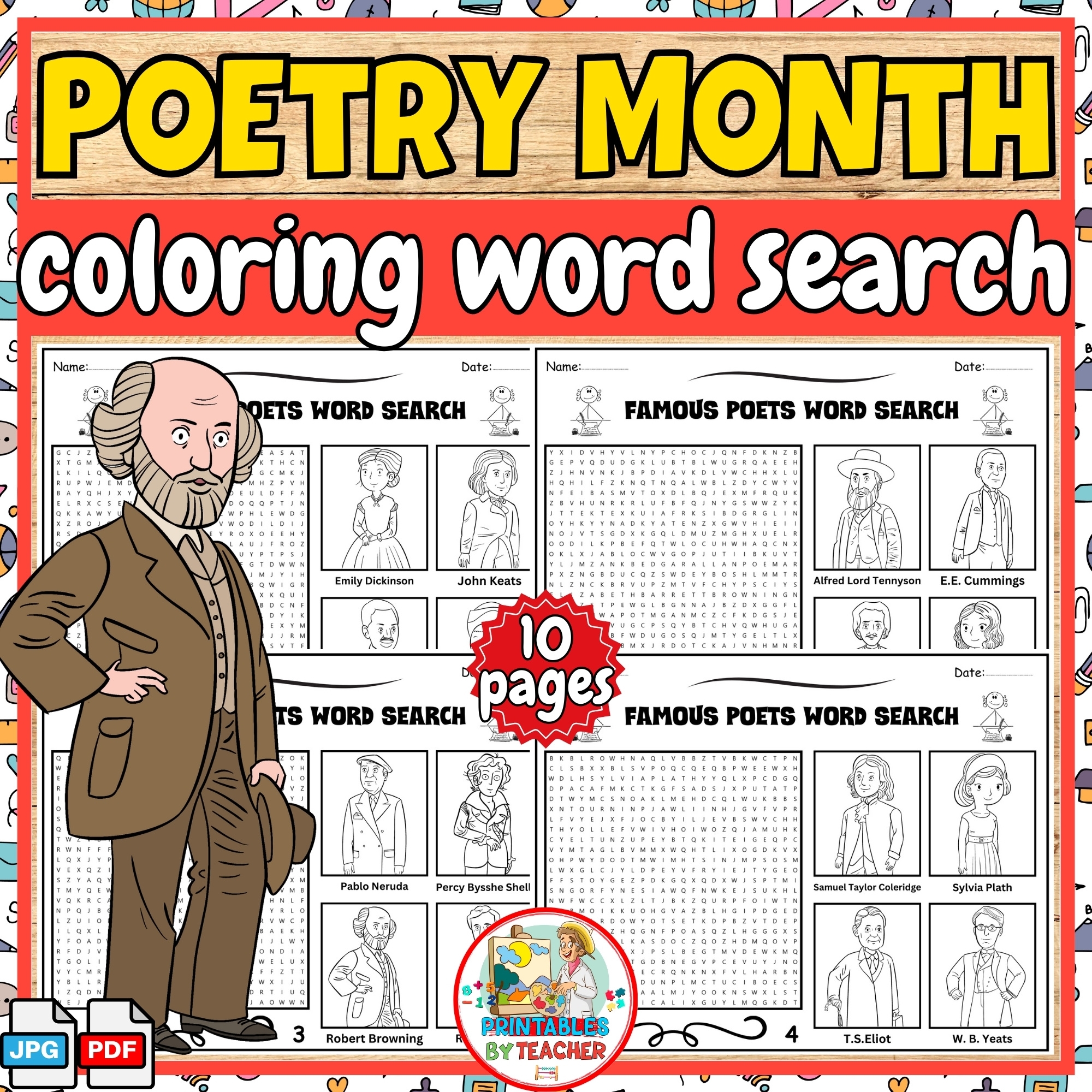 Free Poetry Word Search Printables