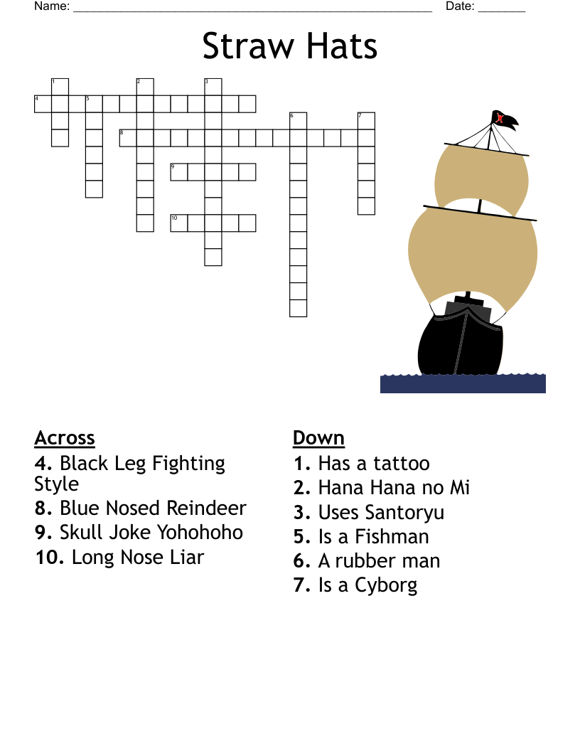 One Piece Crossword WordMint