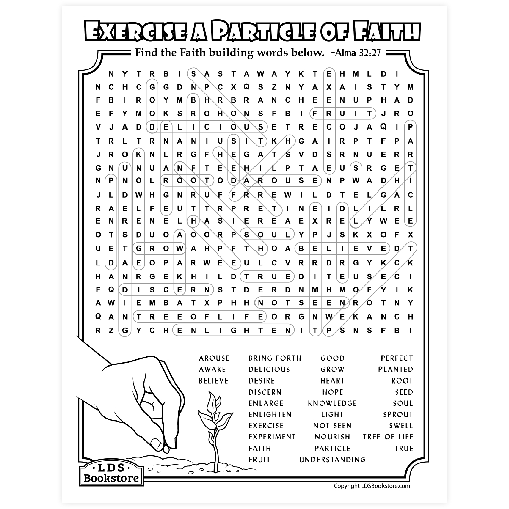 Lds Word Search Puzzles Printable