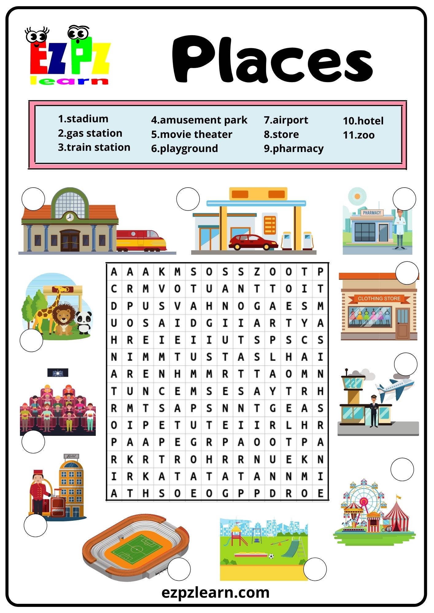 Pharmacy Word Search Printable