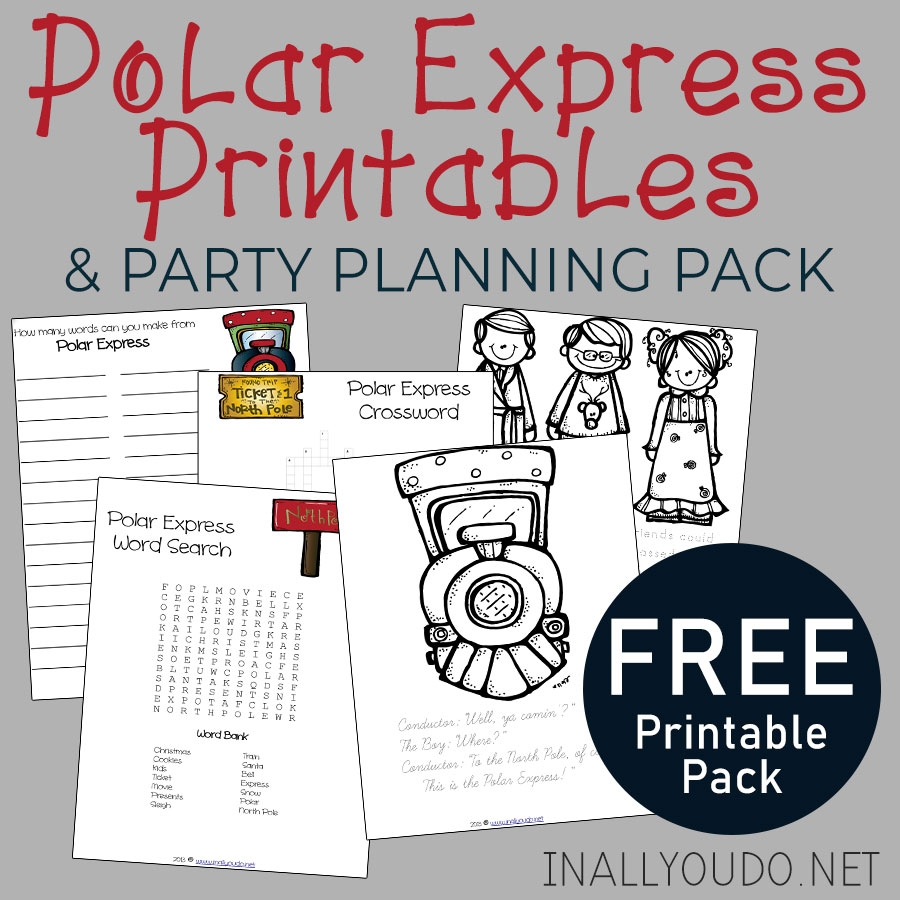 Polar Express Party Pack Printables Ideas In All You Do