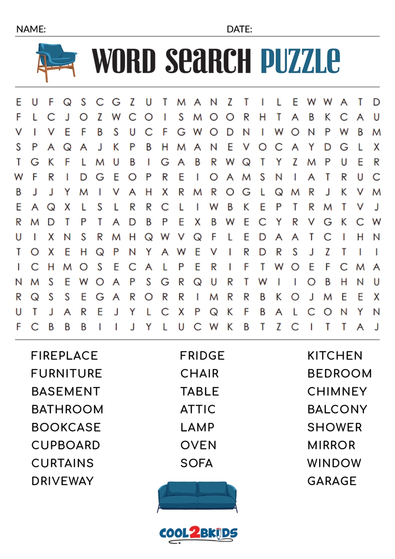 Word Search Printable Hard
