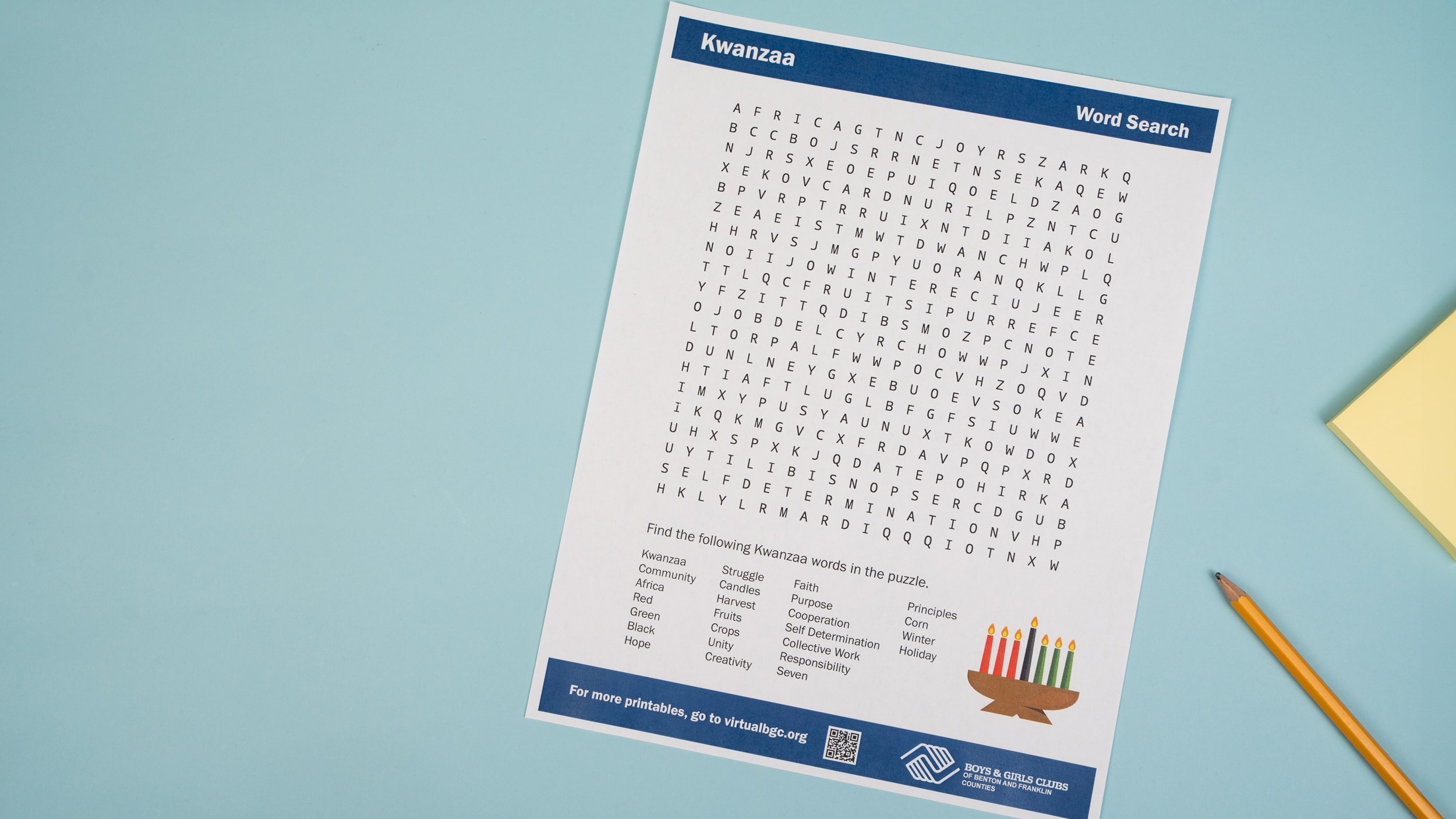 Kwanzaa Word Search Free Printable