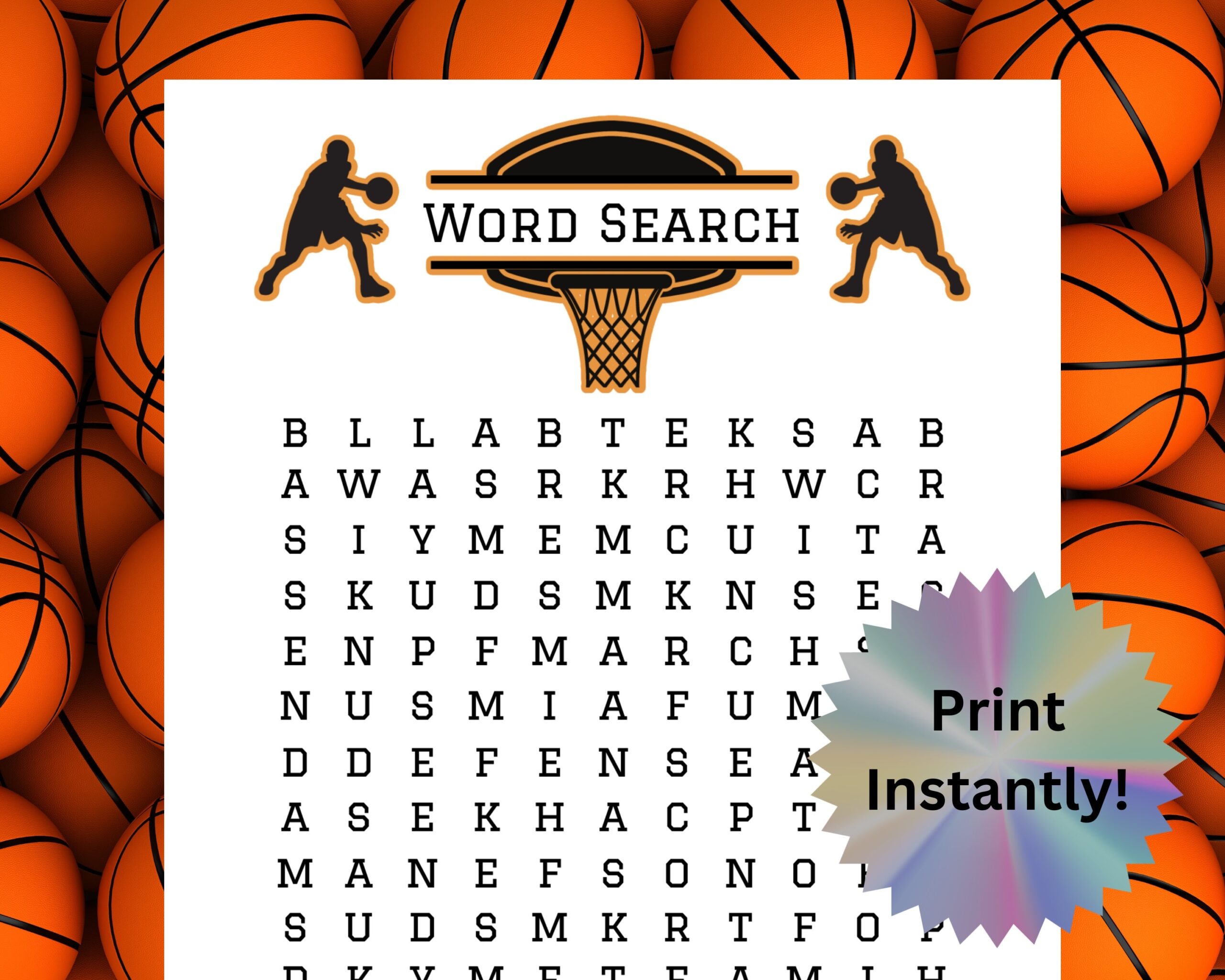 Basketball Word Search Puzzles Printable