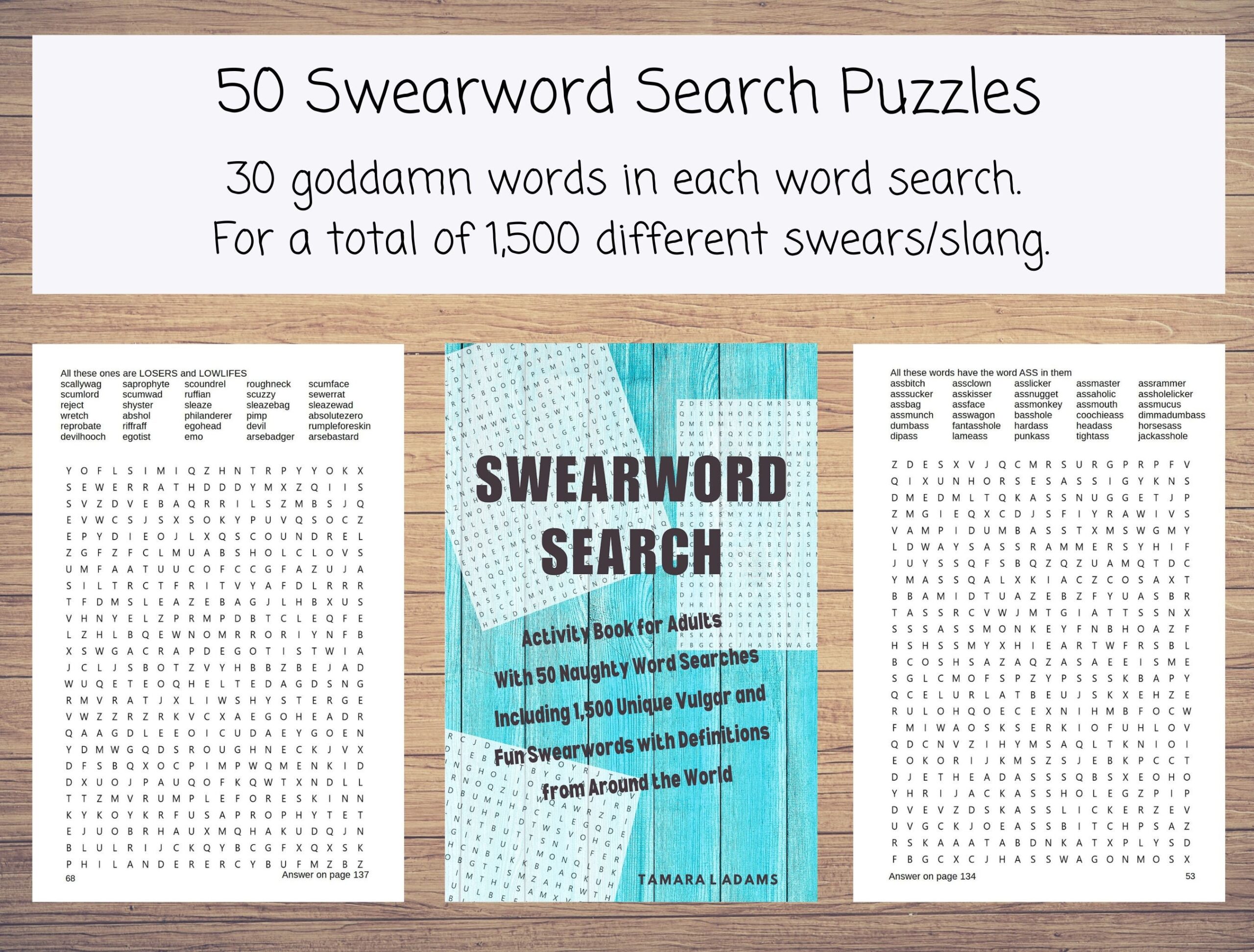 Printable PDF Of Swearword Word Search Puzzles With 1500 Unique Swears Activity Book For Adults With 50 Words In Each Swearing Word Search Etsy UK Printable PDF Of Swearword Word Search Puzzles With 1500 Unique Swears Activity Book For Adults With 50 Words In Each Swearing Word Search Etsy UK