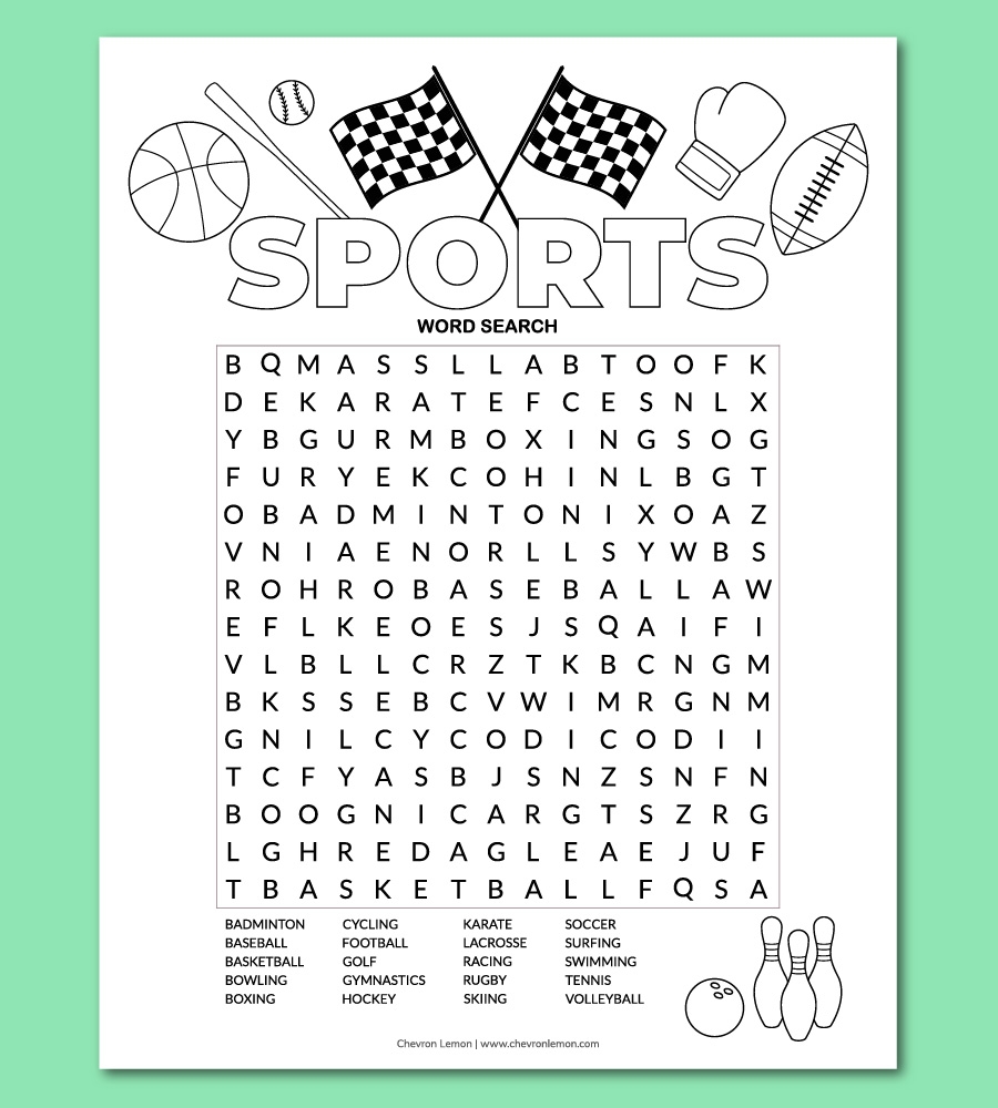 Printable Easy Word Search For Kids