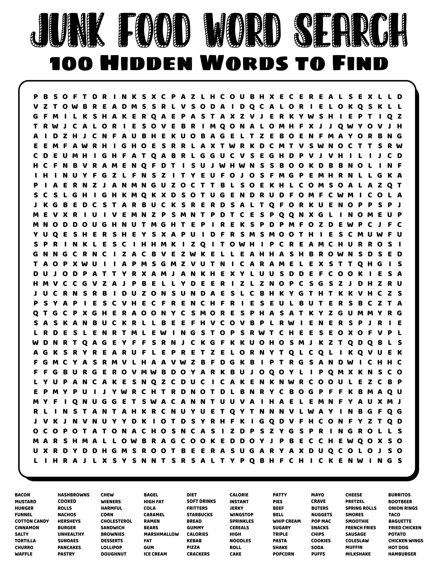 Printable Word Searches Brainzilla Worksheets Library