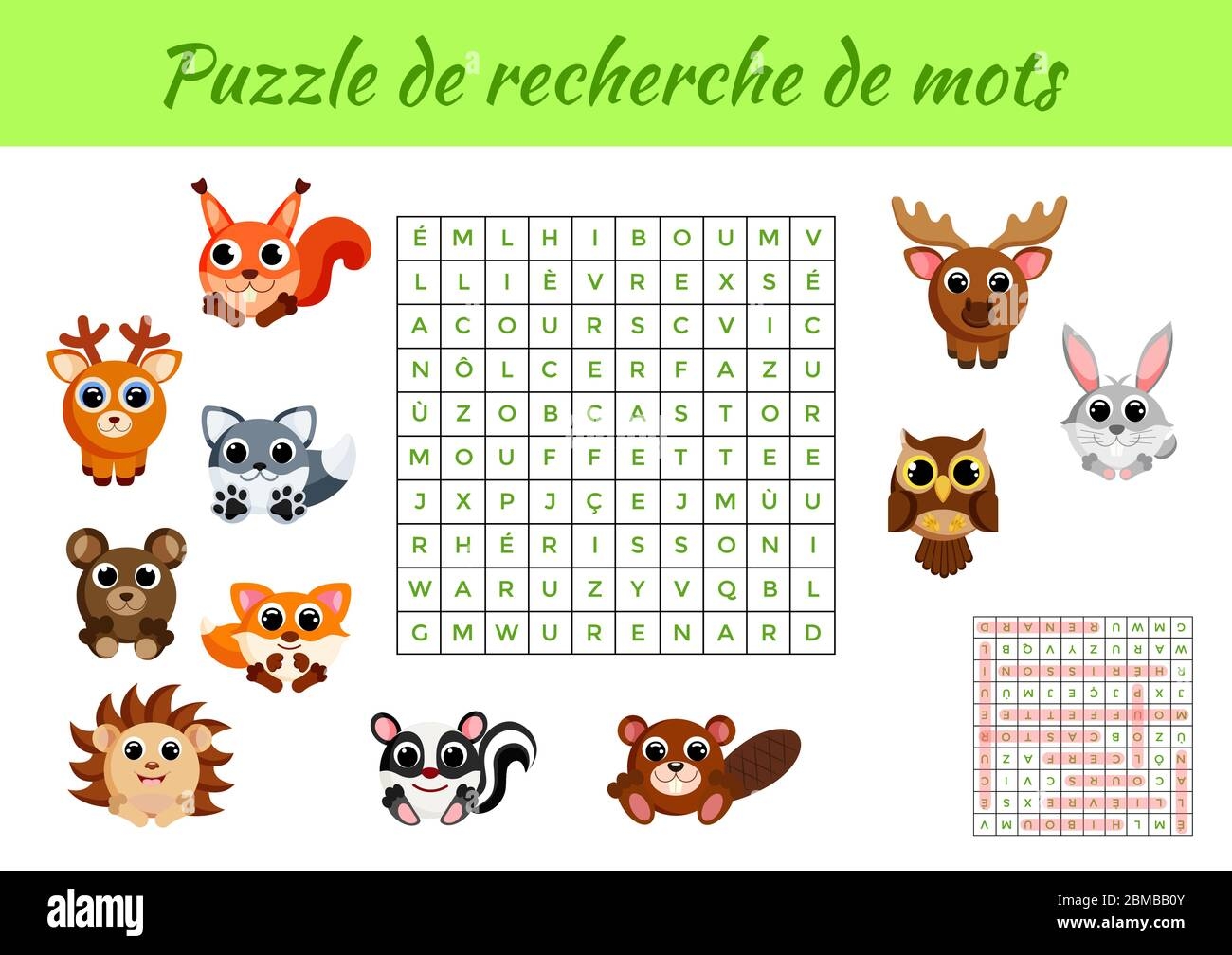 French Word Search Puzzles Printable