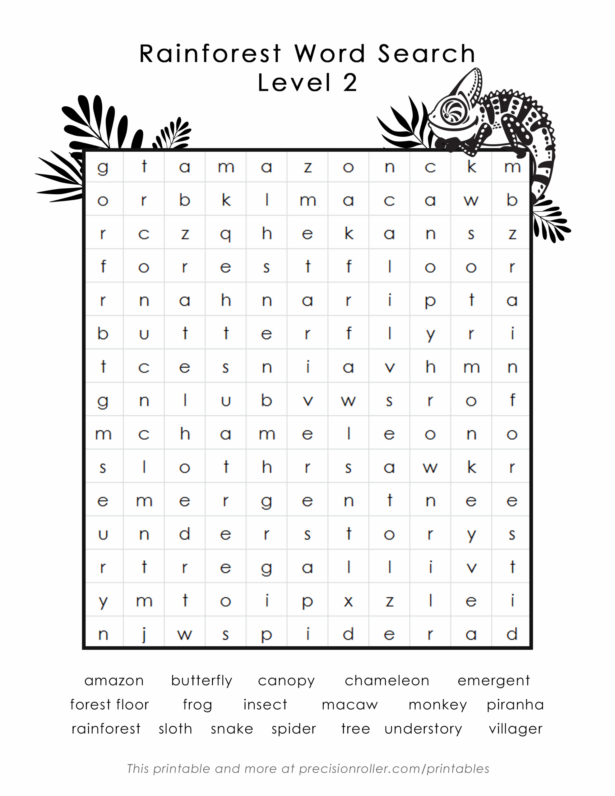 Free Printable Word Search Middle School