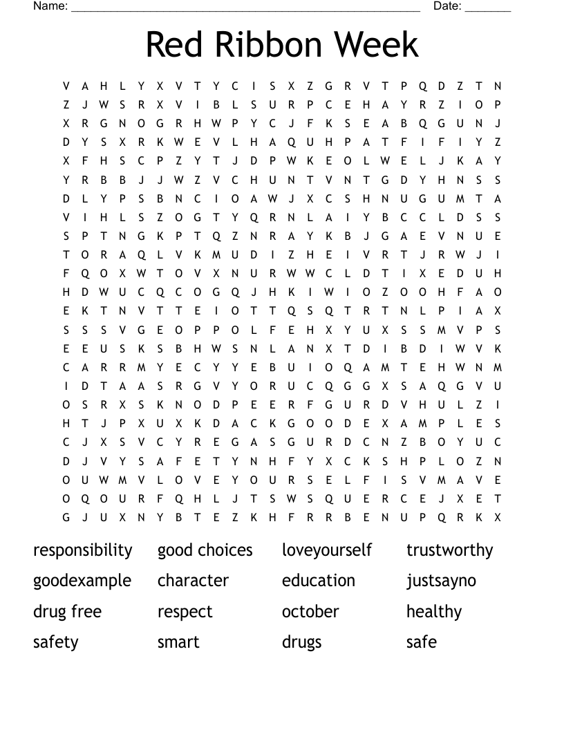 Character Education Word Search Printable Character Education Word Search Printable