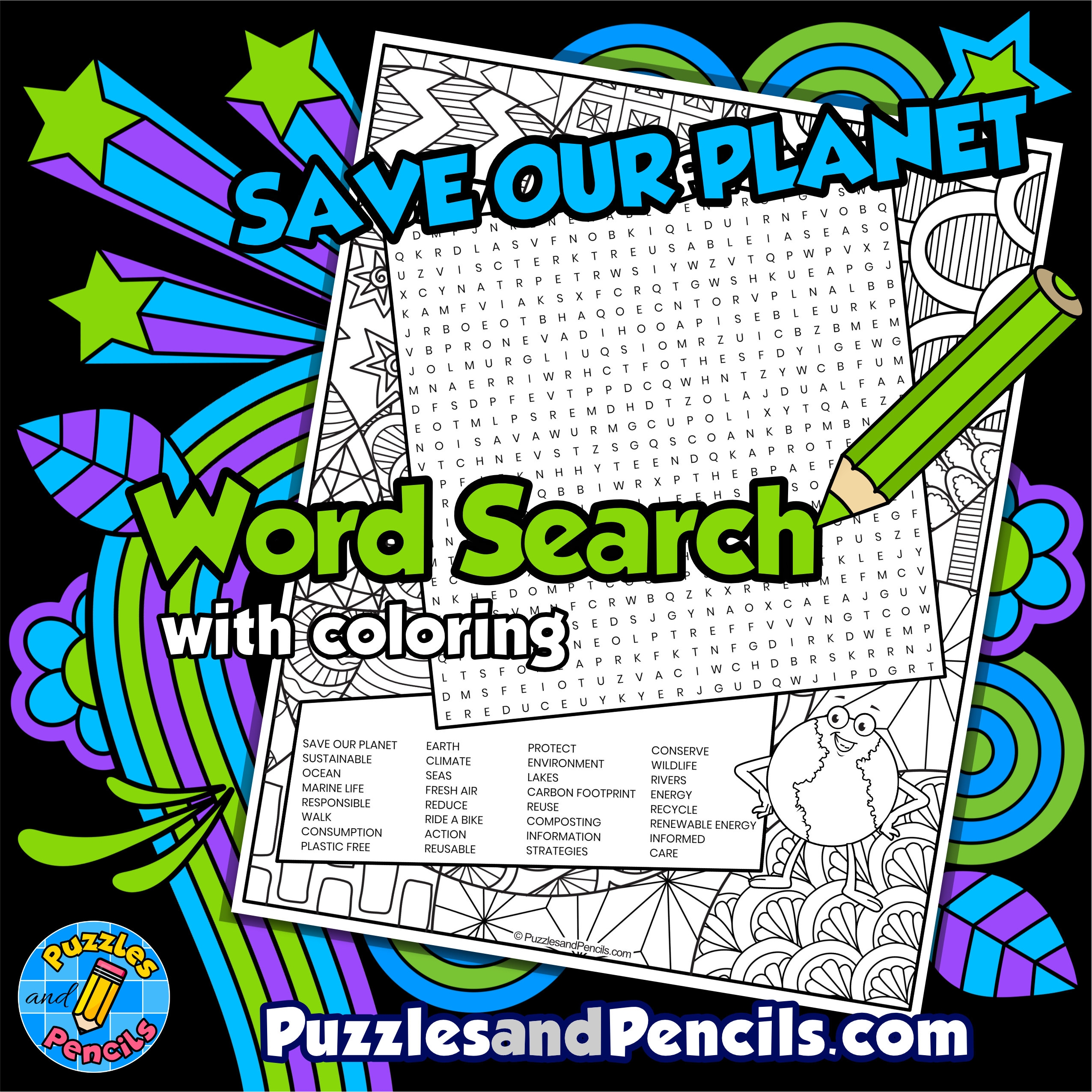Renewable Energy Word Search Printable