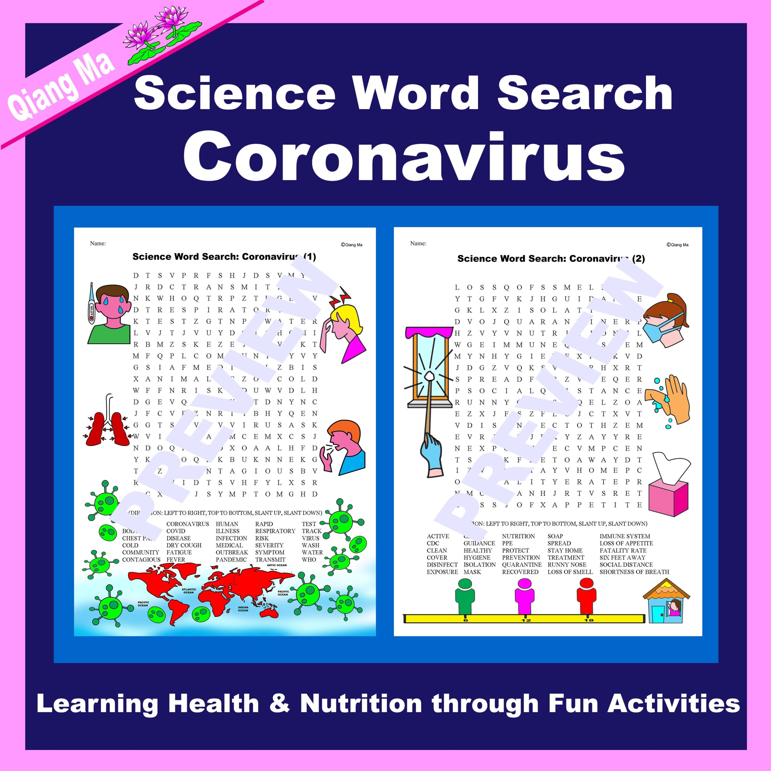 Coronavirus Word Search Printable
