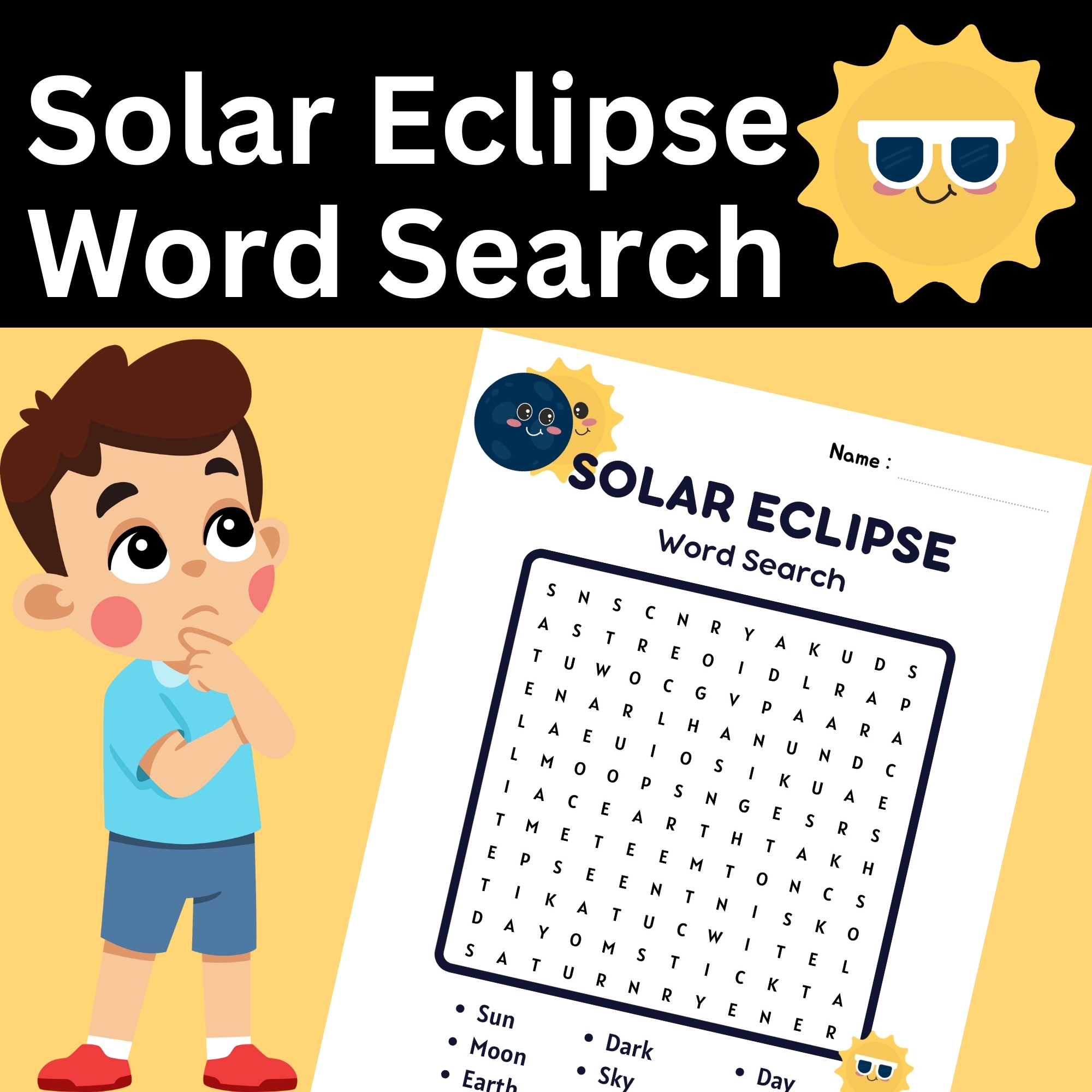 Free Printable Eclipse Word Search