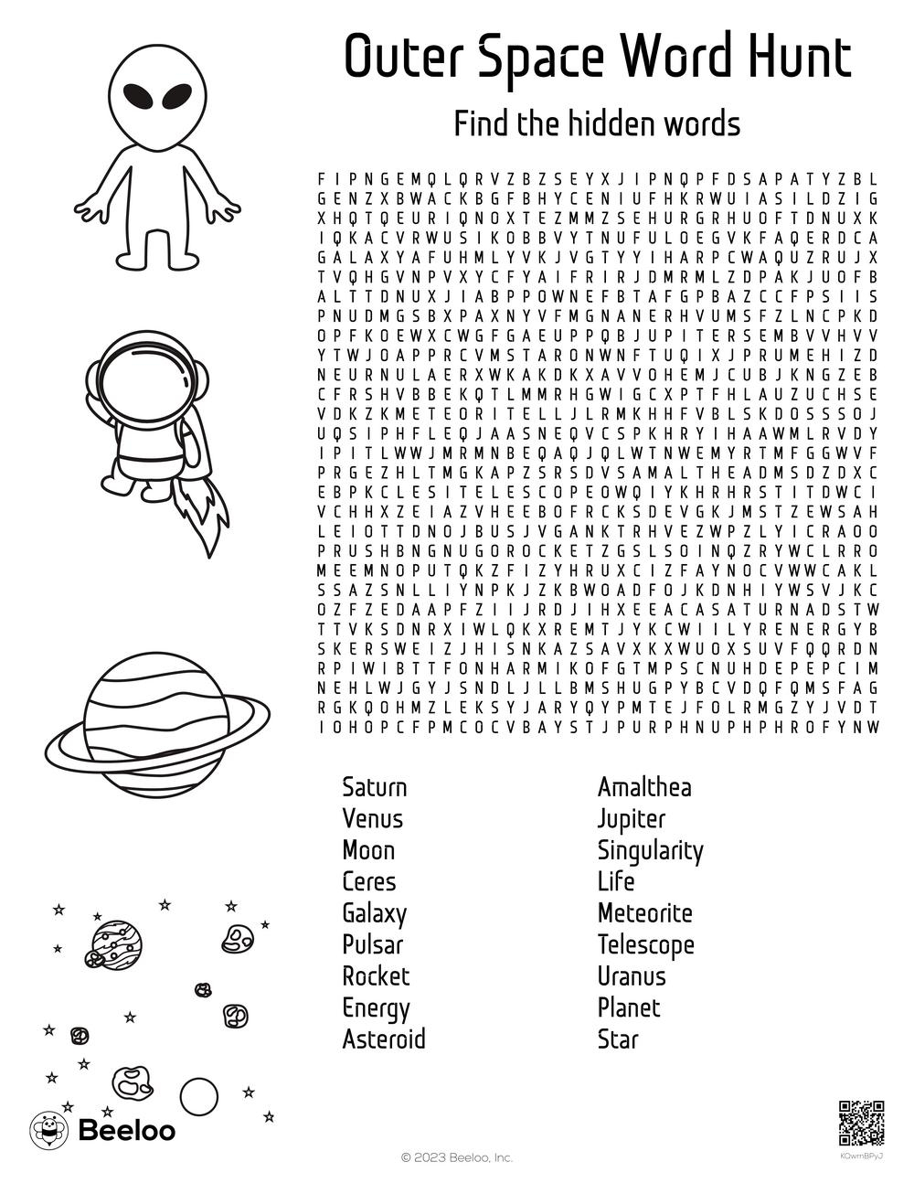 Space themed Word Searches Beeloo Printable Crafts And Space themed Word Searches Beeloo Printable Crafts And