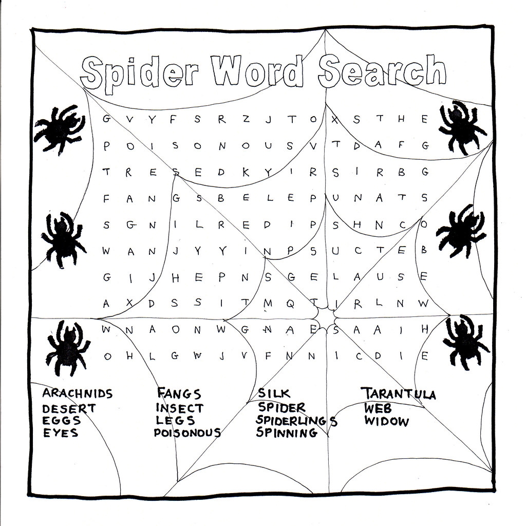 Spider Wordsearch Page From The First Edition Of Noodle Flickr