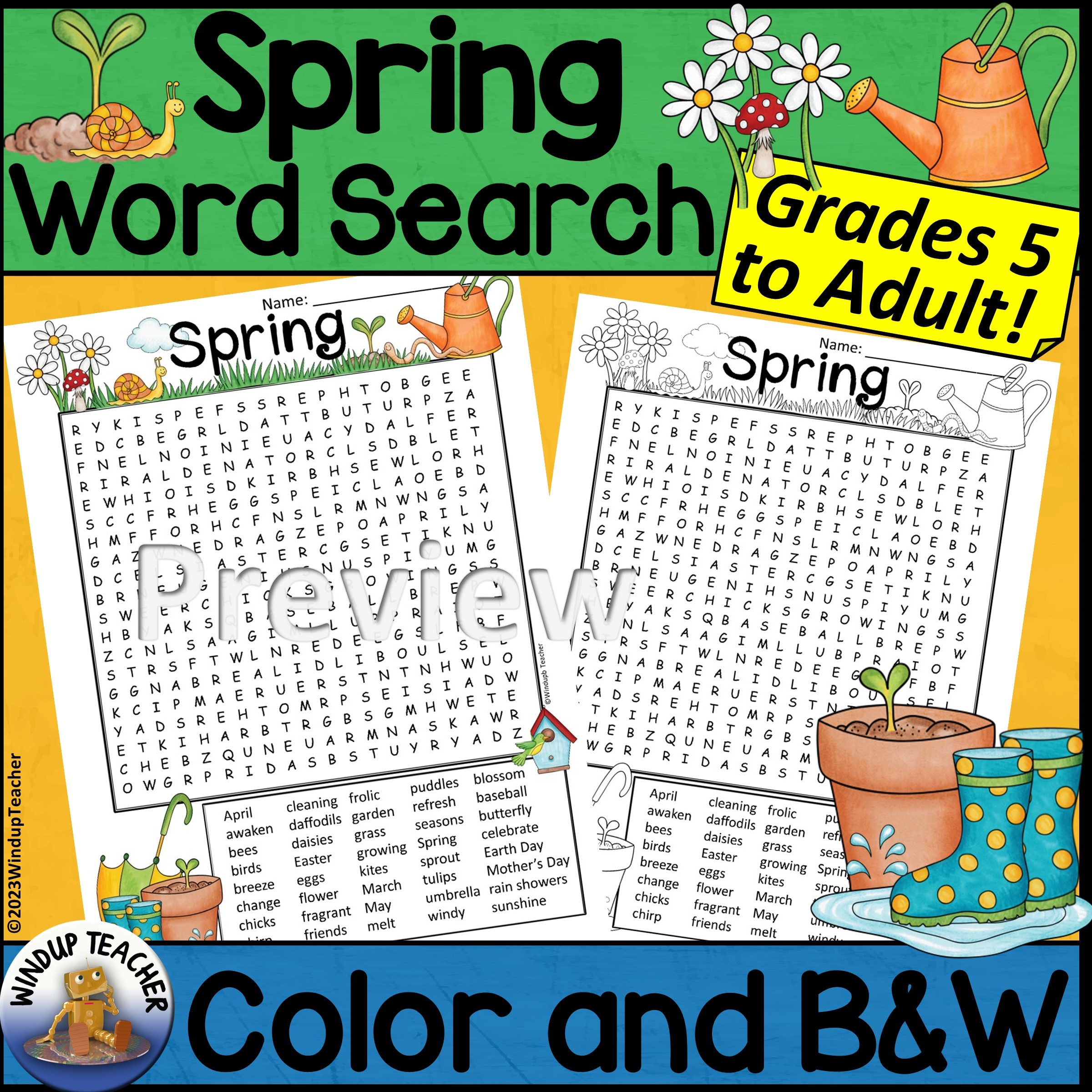 Spring Word Search Activity Printable HARD Grades 5 To Adult Made By Teachers Spring Word Search Activity Printable HARD Grades 5 To Adult Made By Teachers