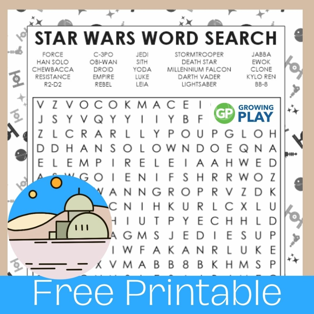Free Printable Word Searches Star Wars