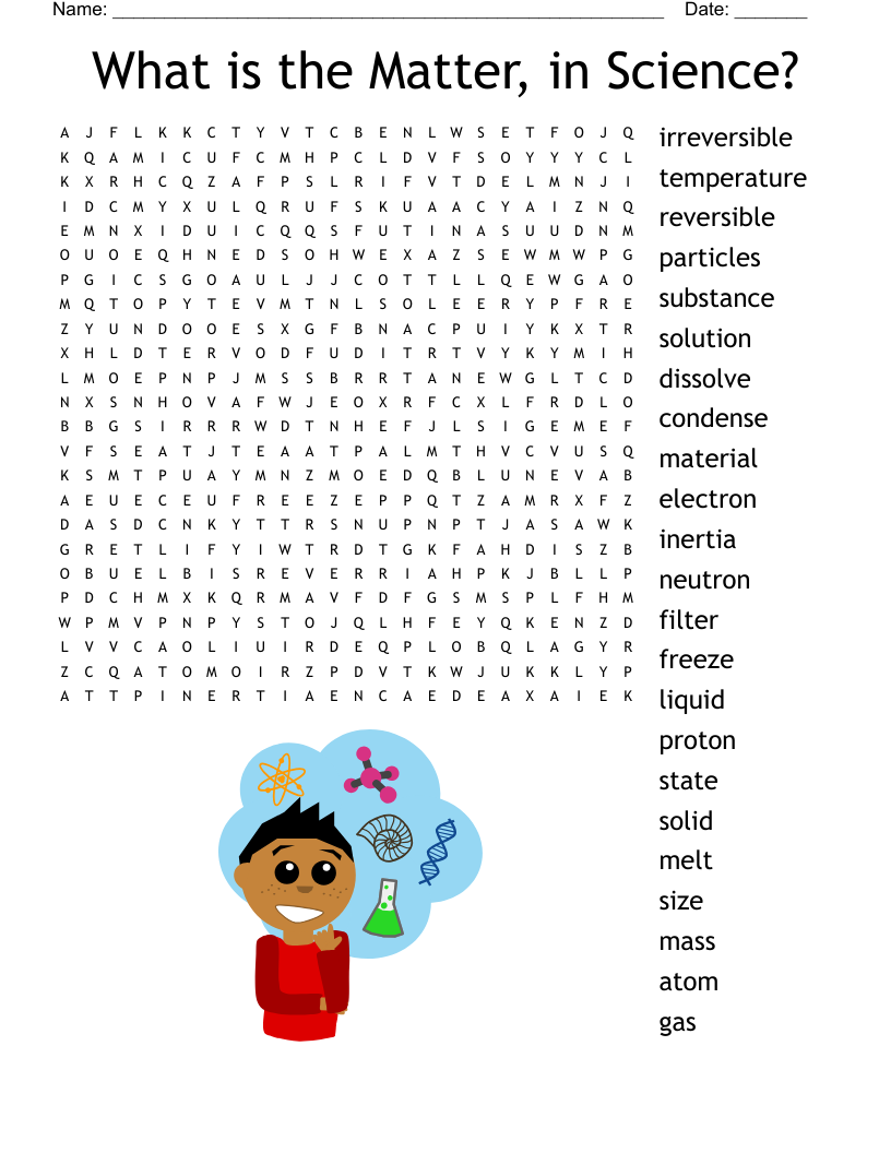 States Of Matter Word Search WordMint States Of Matter Word Search WordMint