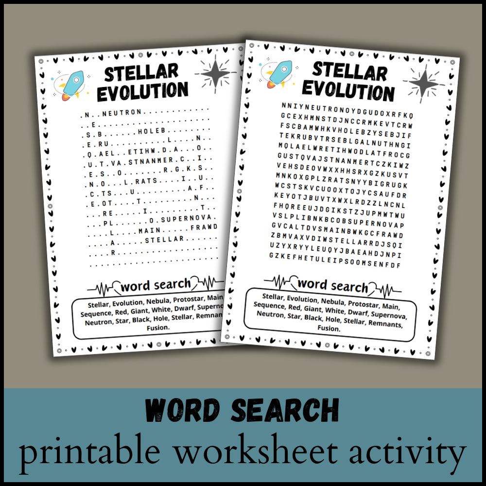 Evolution Word Search Printable