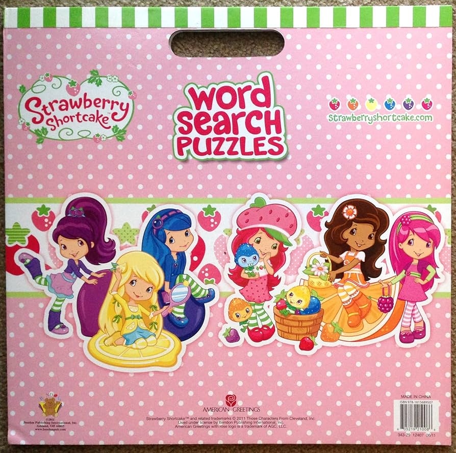 Strawberry Shortcake Word Search Printable