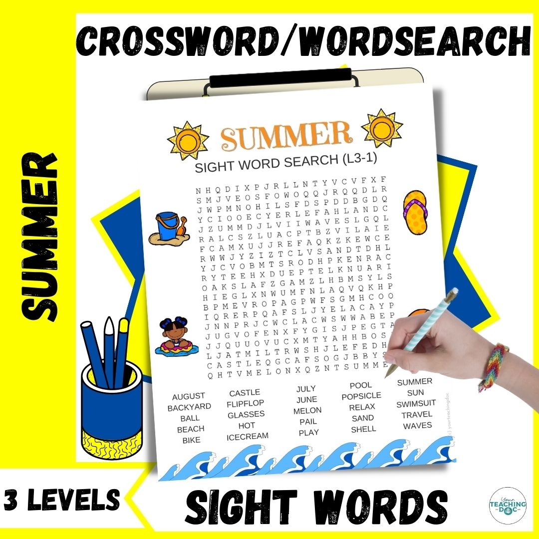 Cross Word And Word Search Printable