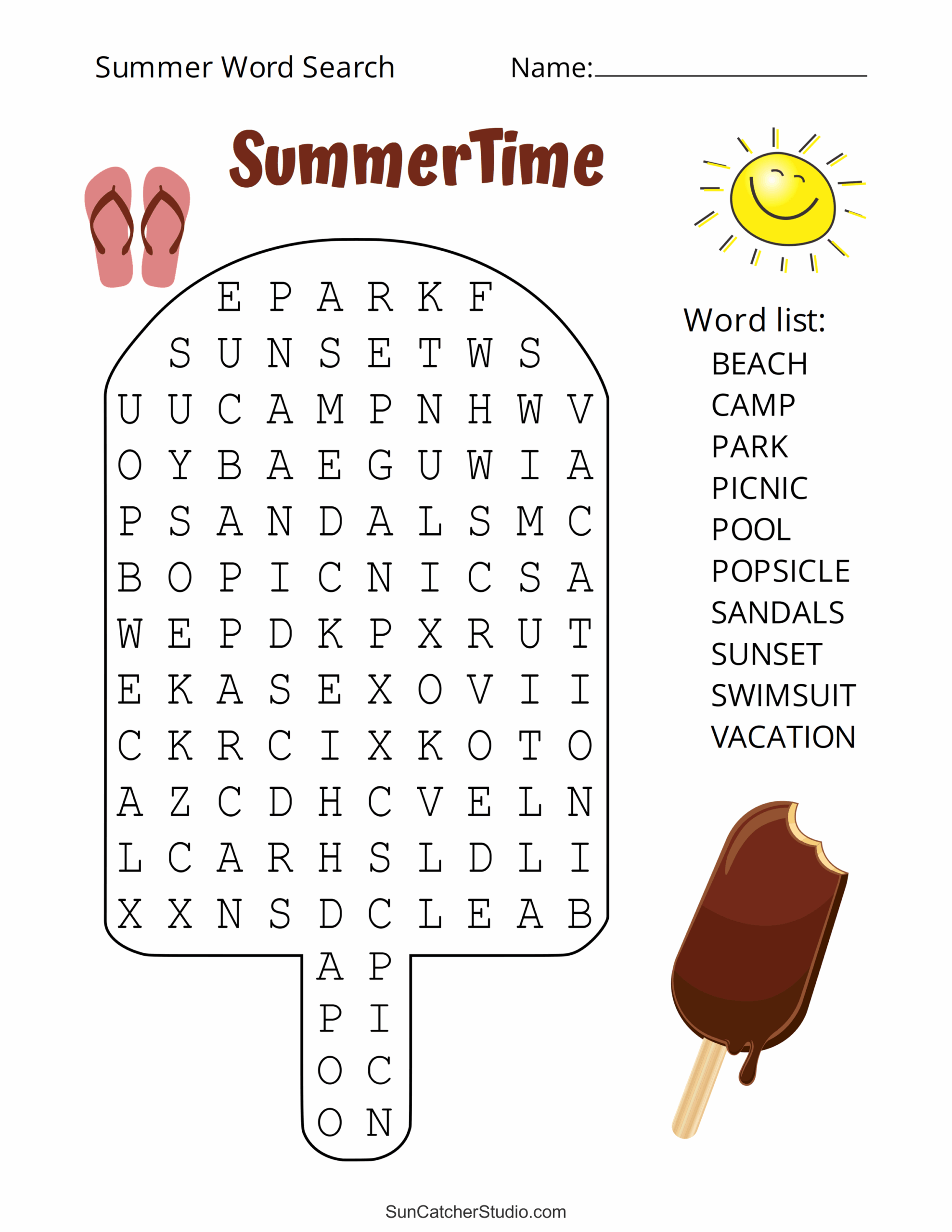 Summer Word Search Free Printable Puzzles Free Printables 