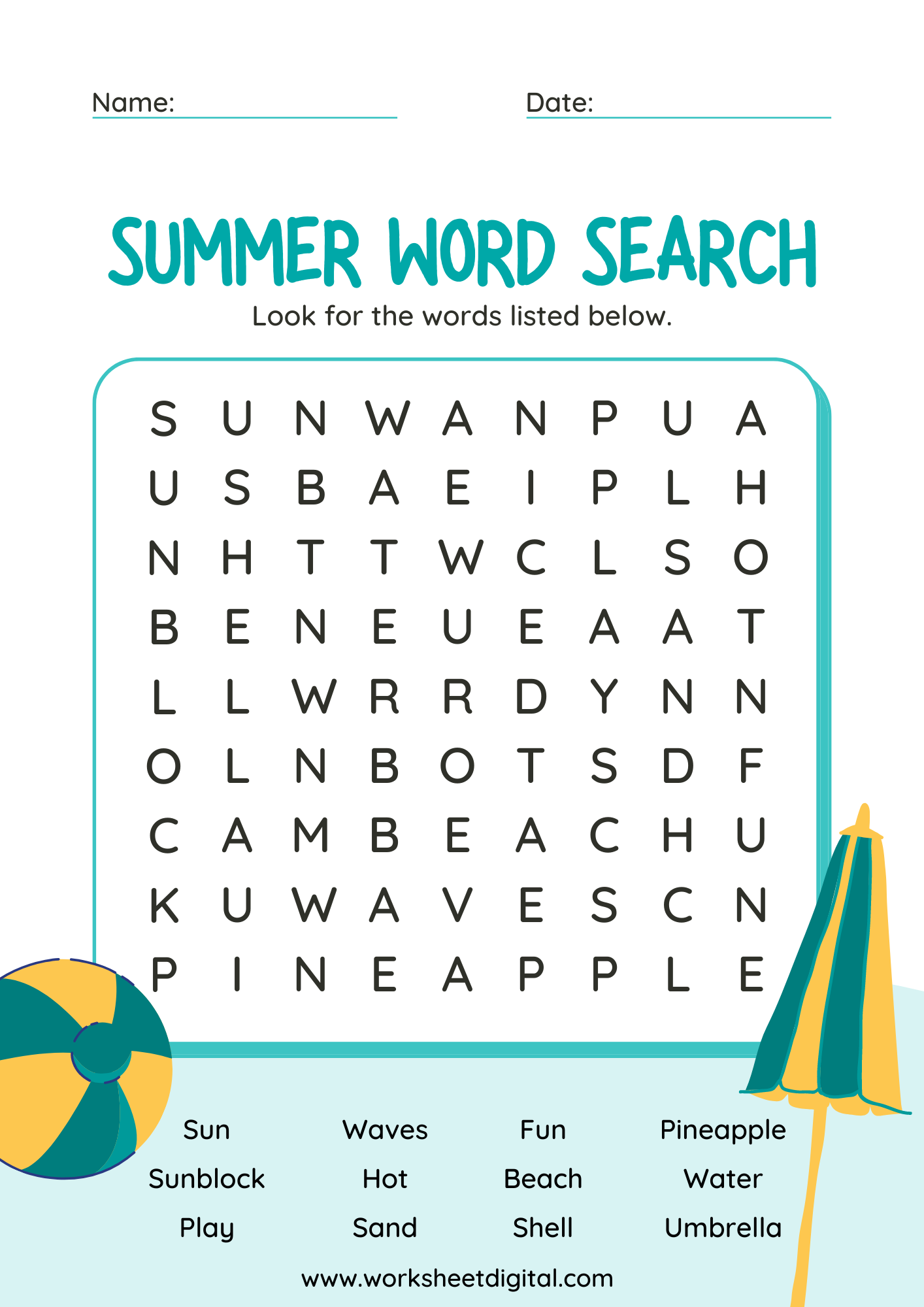 Free Word Search Puzzles Printable Pdf