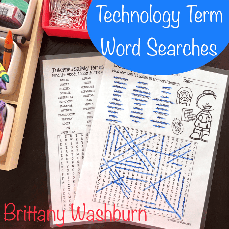 Free Printable Technology Word Searches