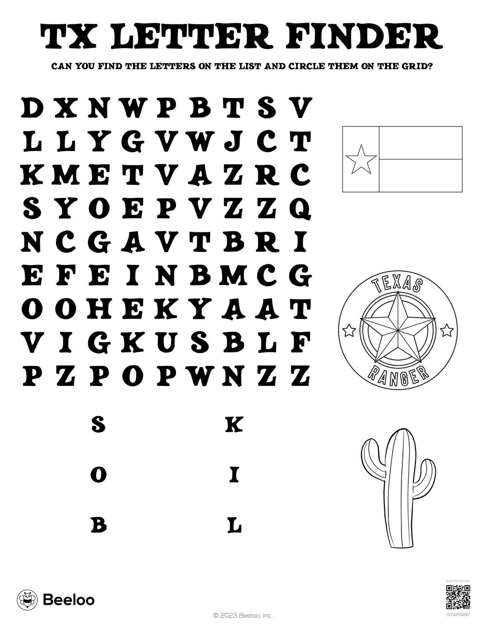 Texas themed Word Searches Beeloo Printable Crafts And Activities For Kids Texas themed Word Searches Beeloo Printable Crafts And Activities For Kids