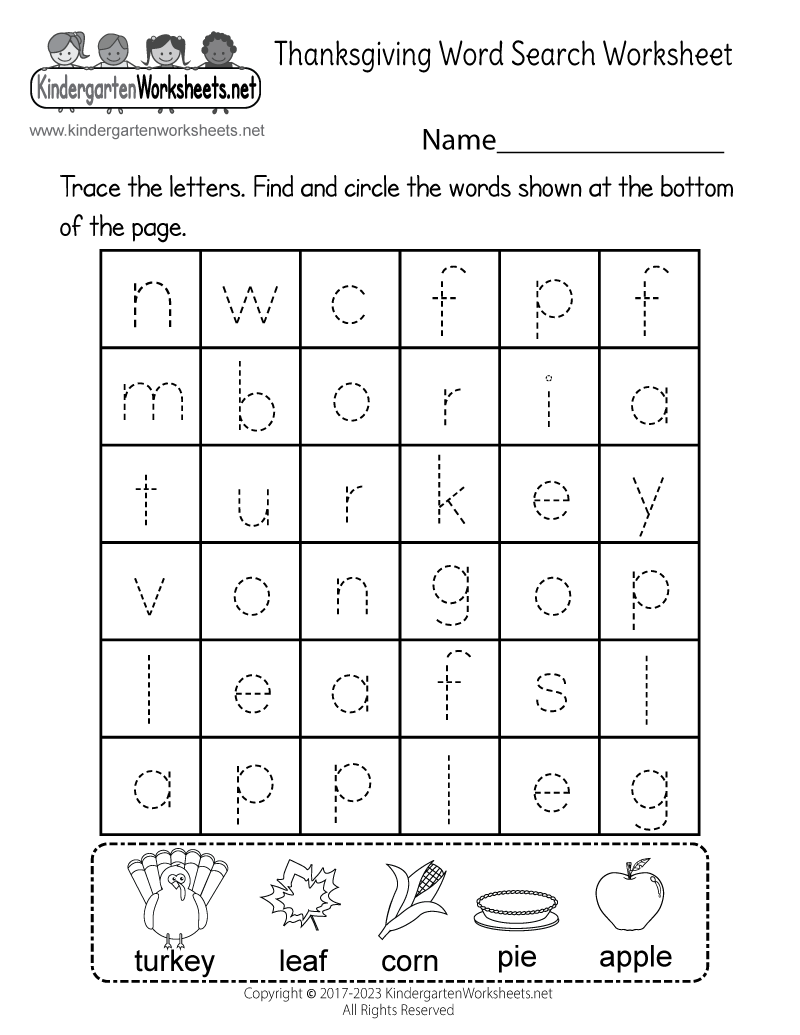 Thanksgiving Word Search Worksheet Free Printable Digital U0026 PDF