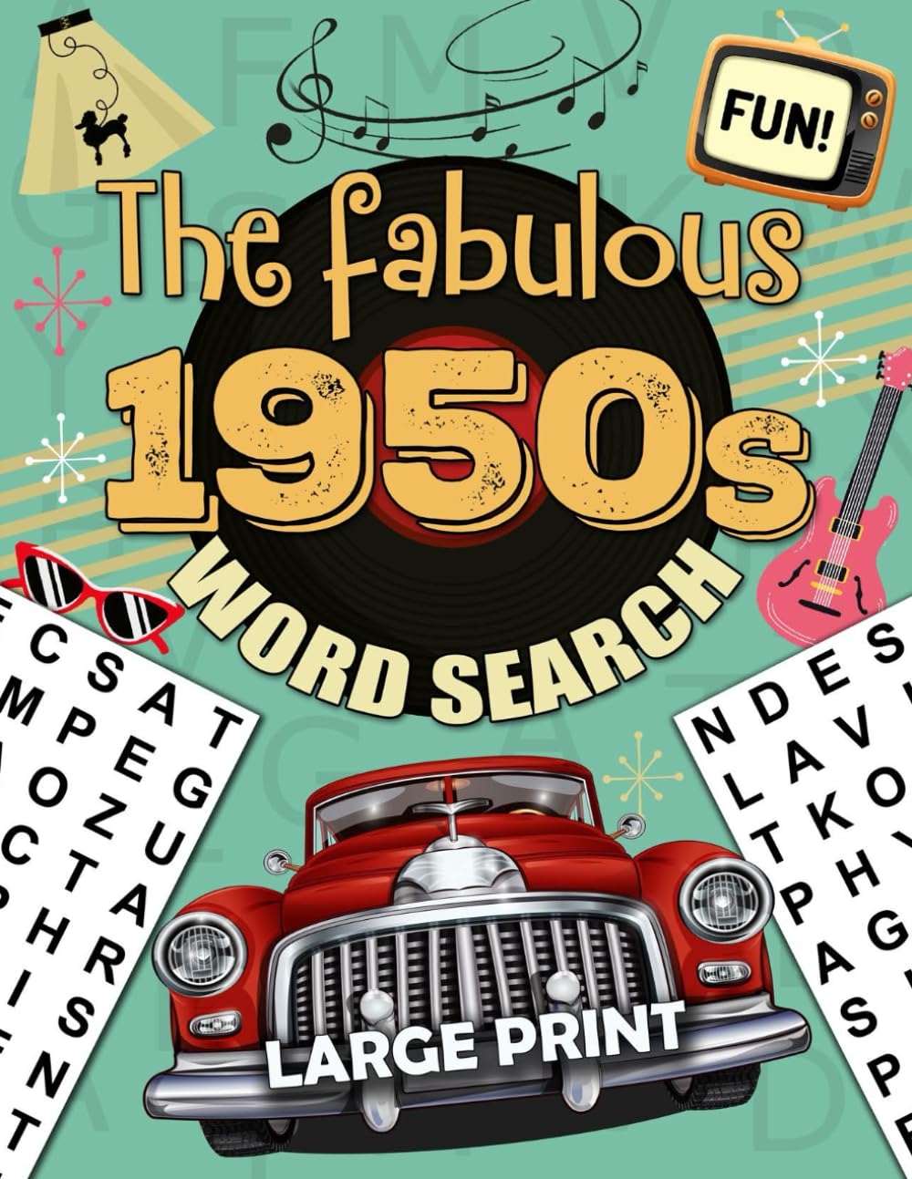 Printable 1950s Word Search