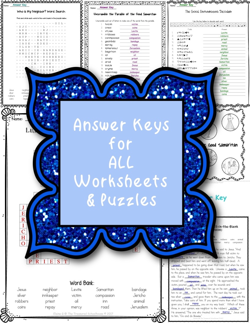 The Good Samaritan Worksheet And Activity Pack 1 Made By Teachers