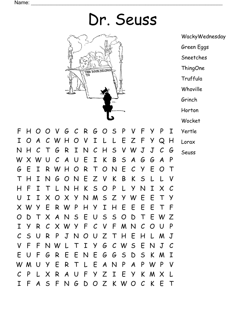 The GRINCH Word Search WordMint