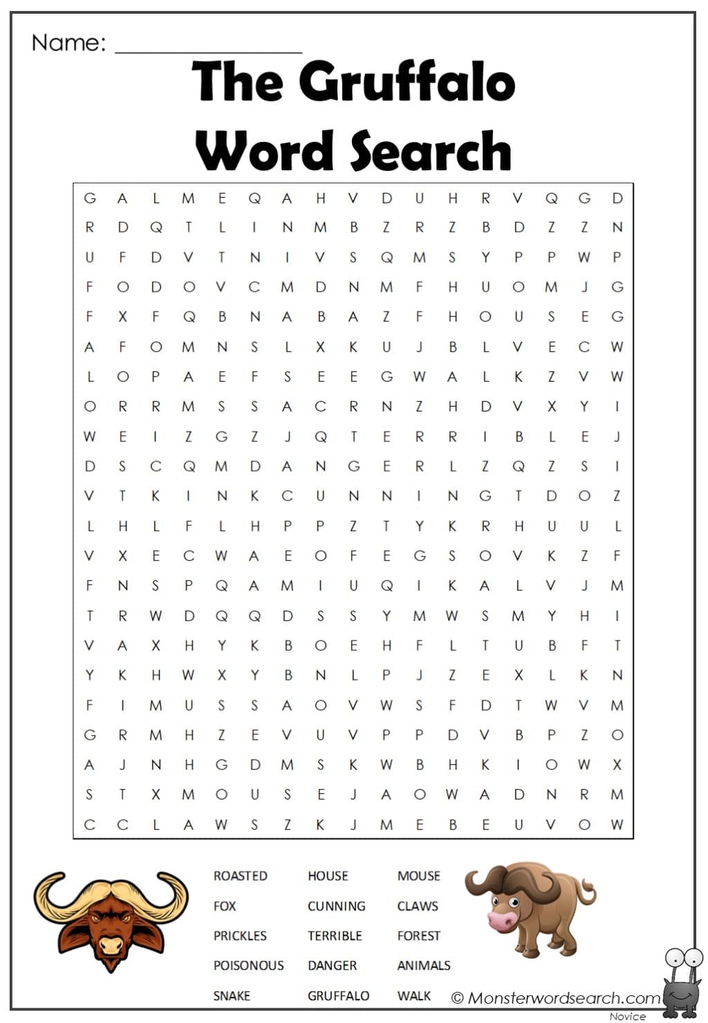 The Gruffalo Word Search Monster Word Search