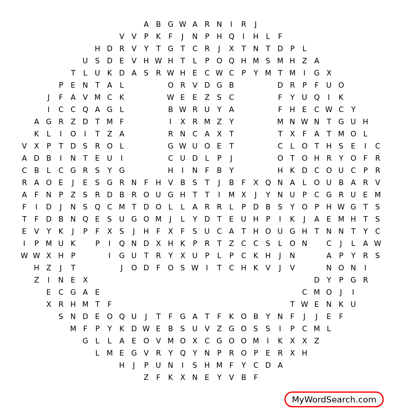 The Impossible Word Search