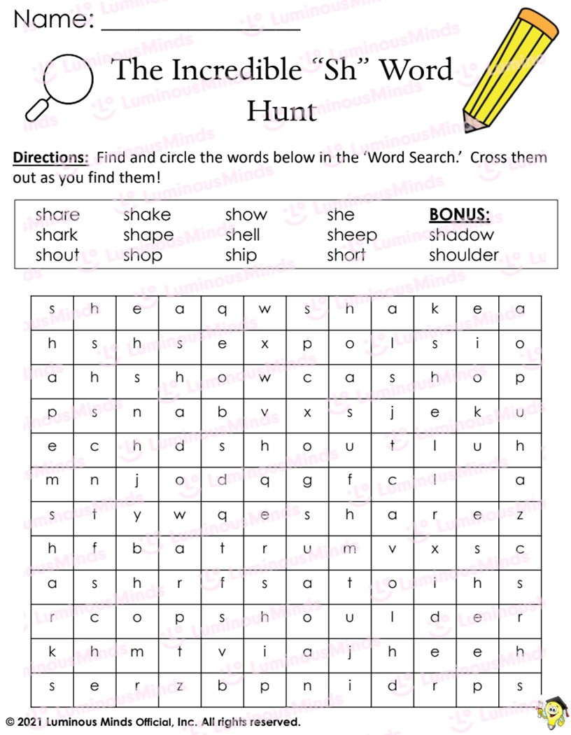 The Incredible Sh Word Hunt