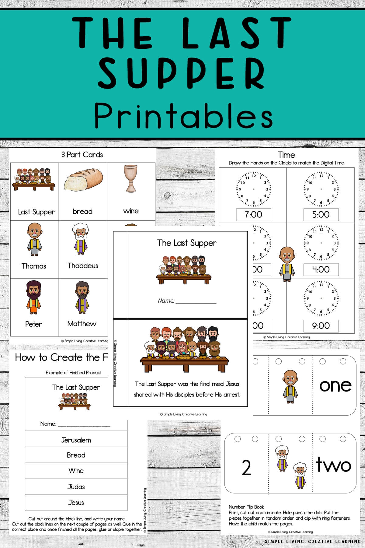 The Last Supper Printables Simple Living Creative Learning