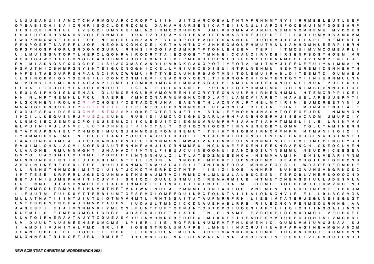 The World s Hardest Word Search Life The Universe And Everything New Scientist