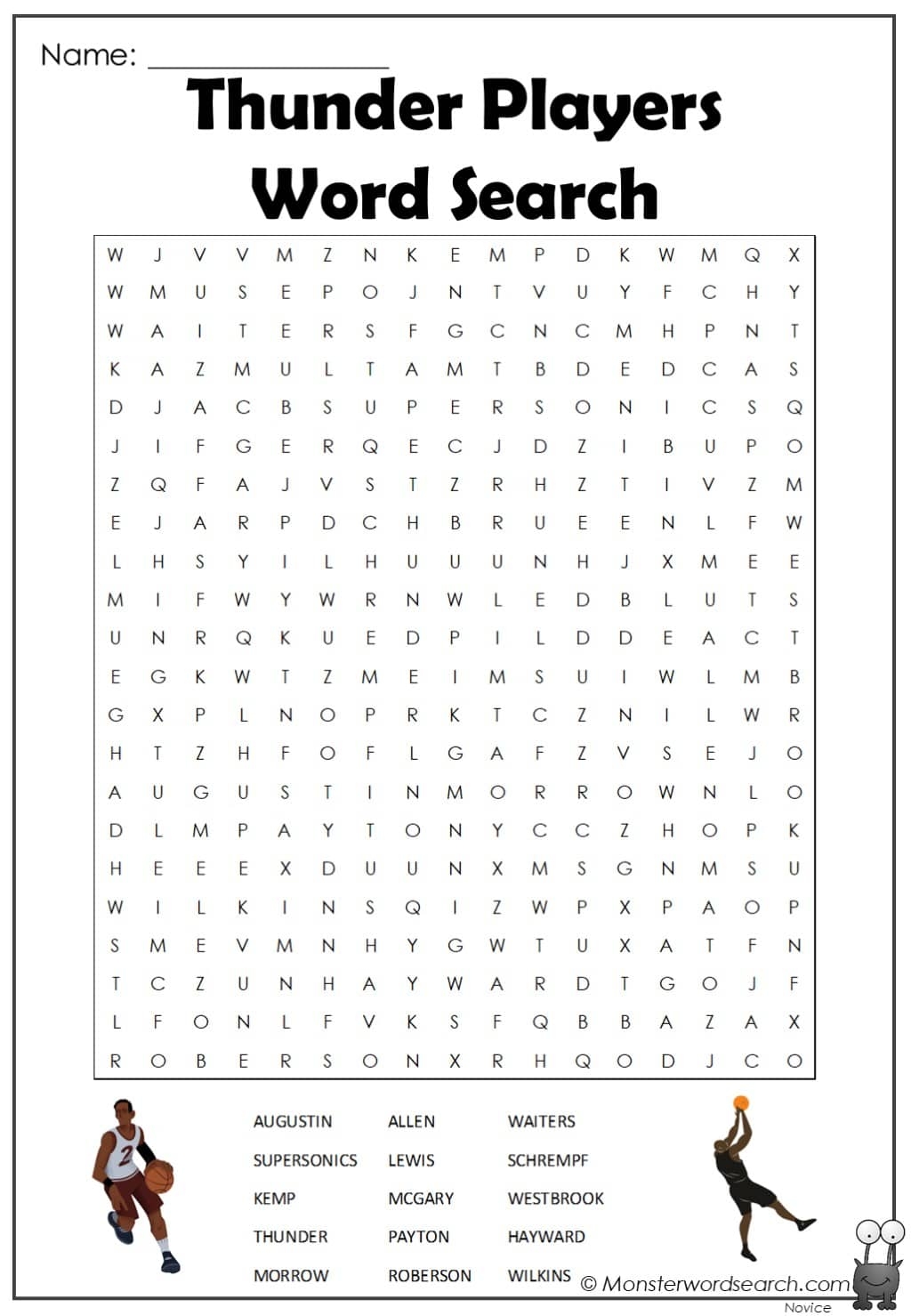 Printable Water Word Search