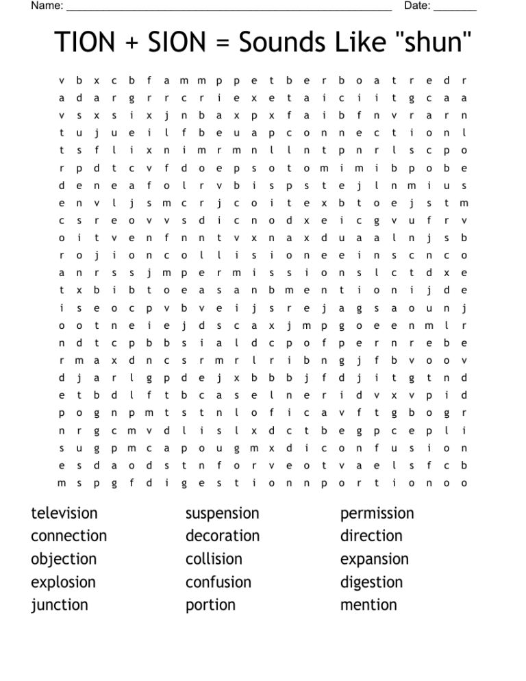 TION SION U003d Sounds Like 