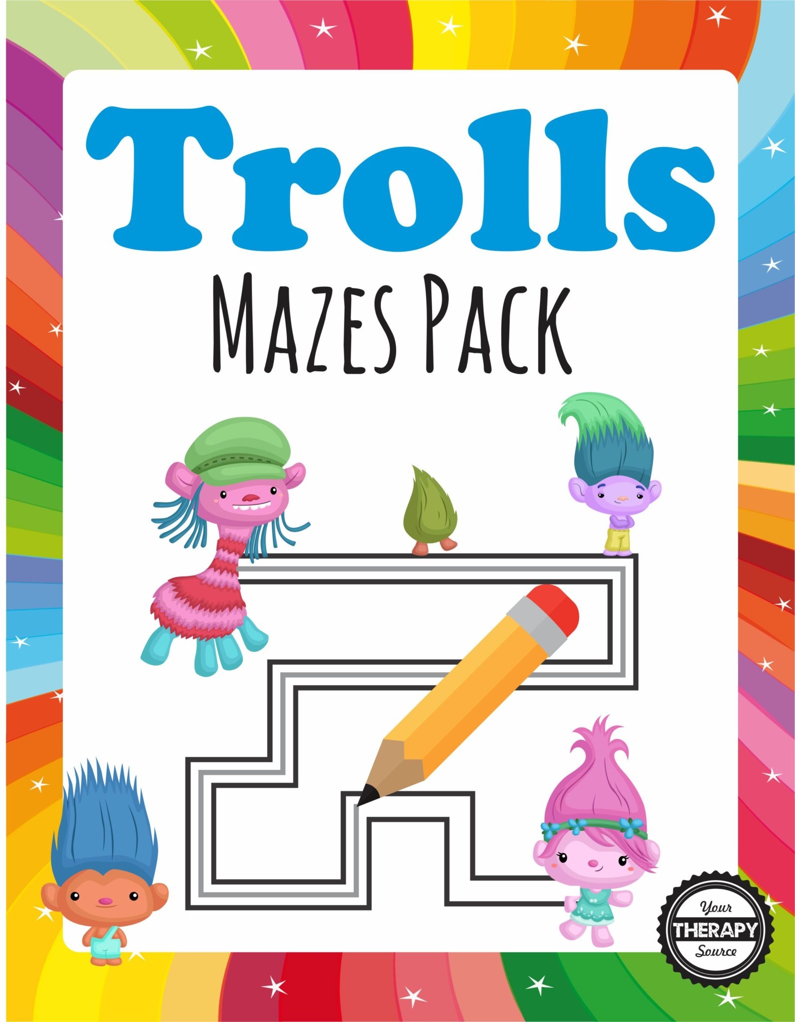 Trolls Word Search Printable