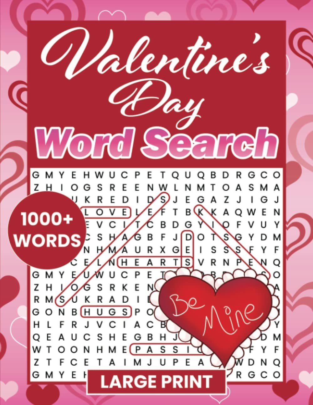 Valentine s Day Word Search Large Print Valentine s Day Themed Word Find Puzzle Book For Adults And Teens