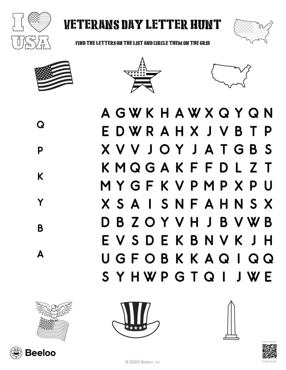Veterans Day themed Word Searches Beeloo Printable Crafts And Activities For Kids Veterans Day themed Word Searches Beeloo Printable Crafts And Activities For Kids